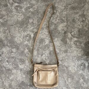 Fossil Crossbody Bag Metallic Gold